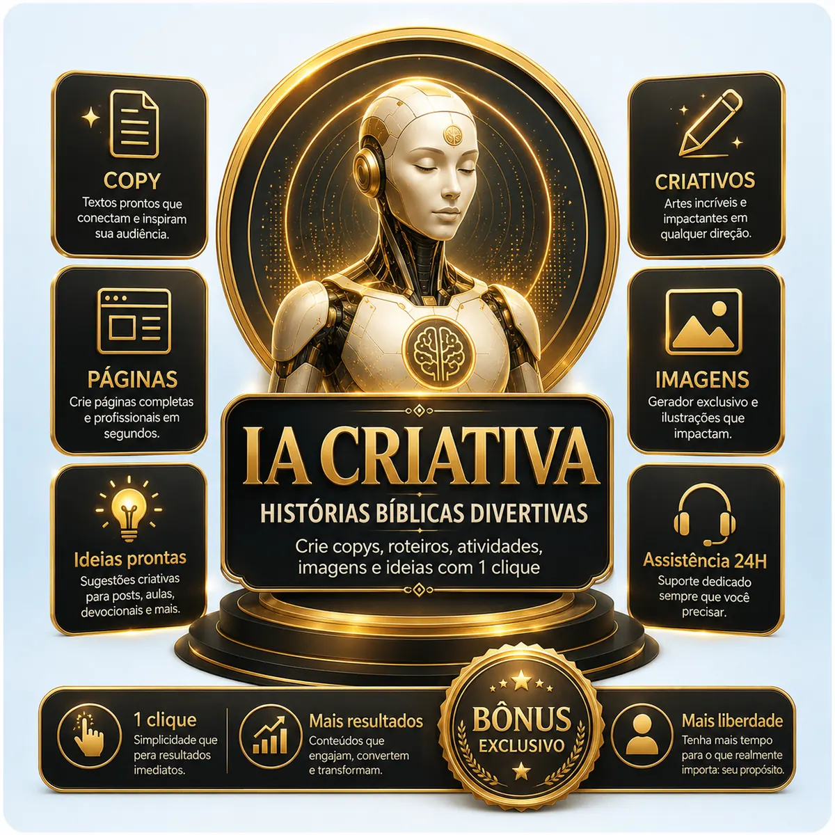 IA Criativa Histórias Bíblicas Divertidas